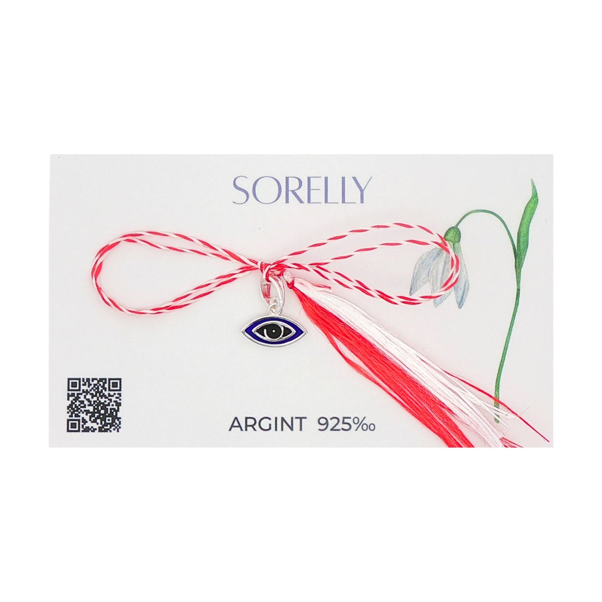 Martisor Pandantiv Argint Evil Eye Albastru