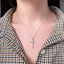Pandantiv Aur 14k Cruce Reversibila Multicolora - SORELLY