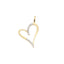Pandantiv Aur 14k Inima cu Diamante 0.032ct - SORELLY