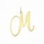 Pandantiv Aur 14k Litera M - SORELLY