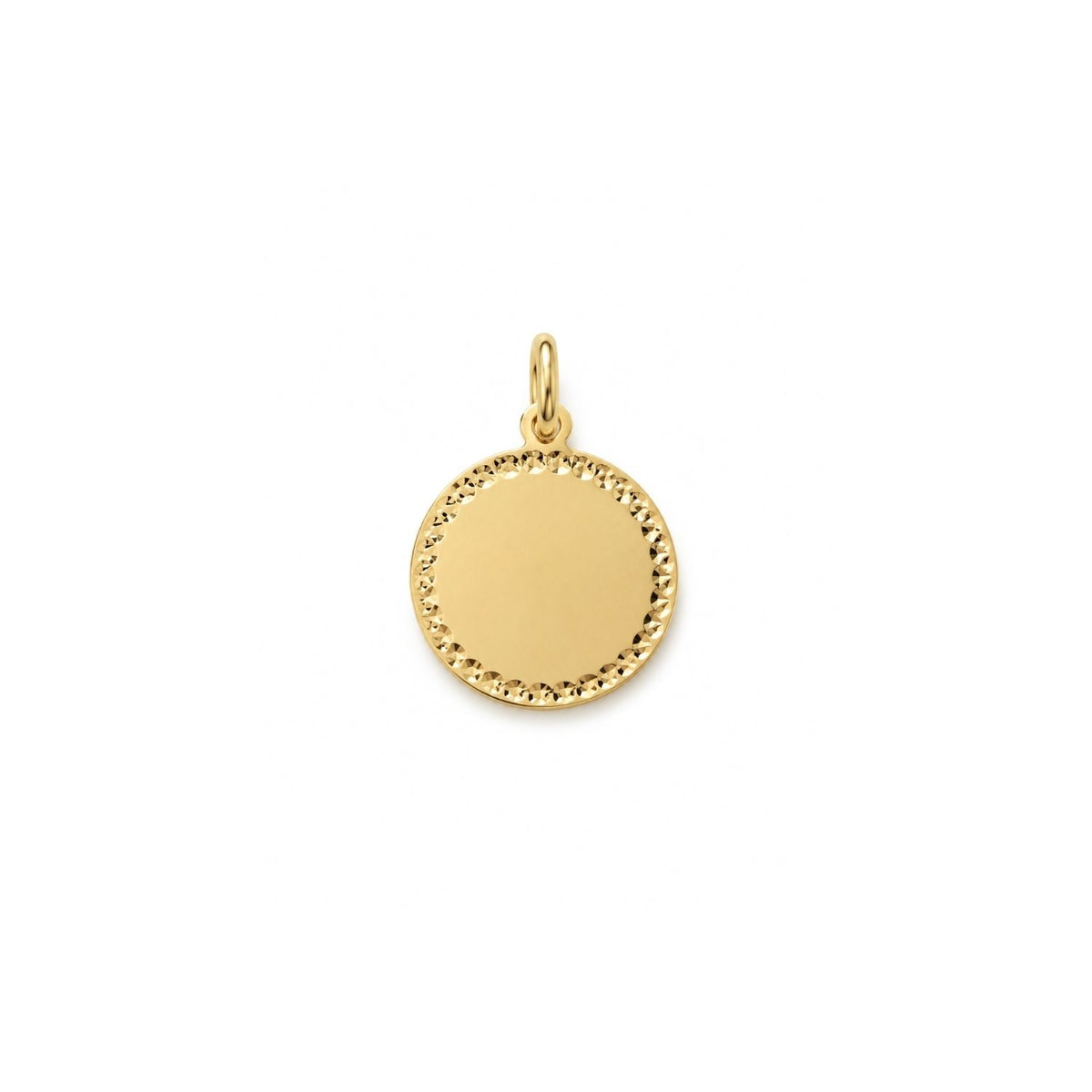 Pandantiv Aur 14k Banut Gravabil 1.2 cm