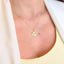 Pandantiv Aur 14k Banut Sarpe cu Diamante 0.015ct si Granat
