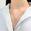 Pandantiv Aur Alb 14k Cruce cu Diamante 0.146ct