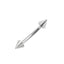 Piercing Barbell Curbat cu Tinte
