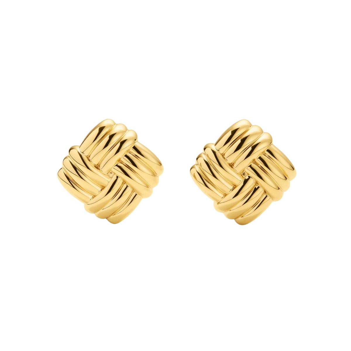 Cercei Placati cu Aur 14k Statement Twist