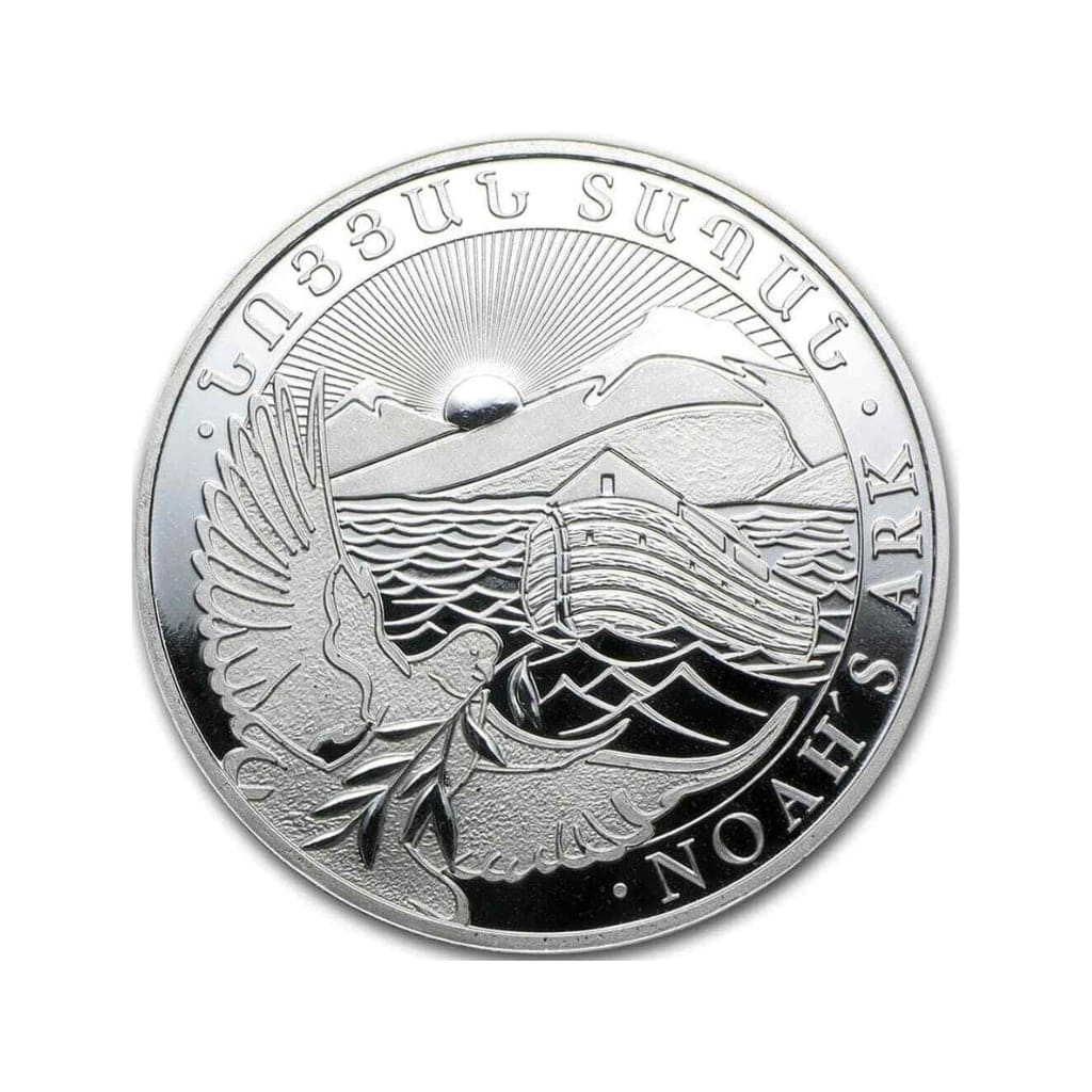 Moneda Argint 7.7 gr (1/4 uncie) 999‰ Arca lui Noe