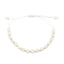 Bratara Snur cu Bile Aur 14k si Pietre Albe 4mm