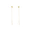 Cercei Fir Aur 14k Floare cu Pietre Zirconia