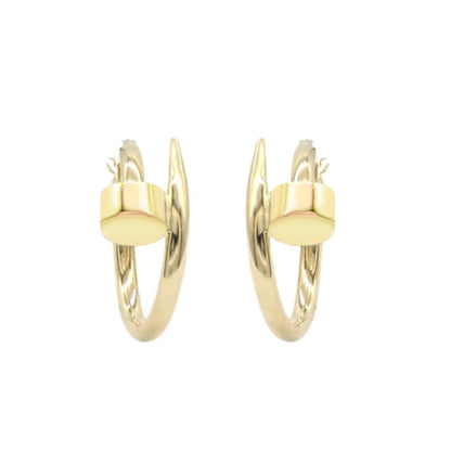 Cercei Aur 14k Tip Cui 1.6cm