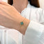 Bratara Aur 14k Floare cu Malachit - SORELLY