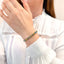 Bratara Unisex Snur cu Bile Aur 14k si Hematit 5 mm