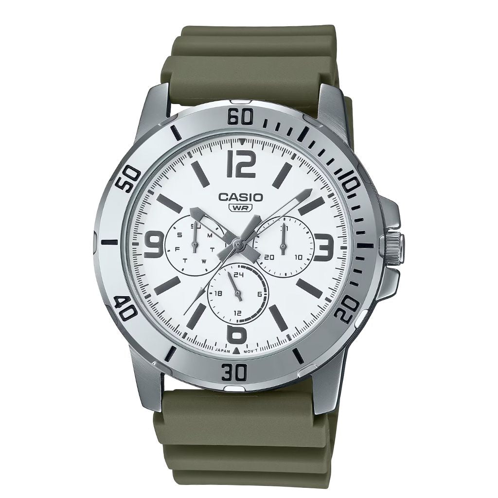 Ceas CASIO Collection MTP-VD300-3B Green 45mm