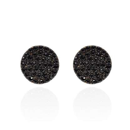 Cercei Aur 14k Black Dots