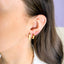Cercei Placati cu Aur Mini Bold Hoops - SORELLY