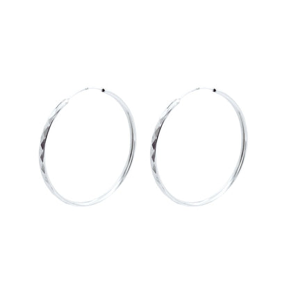 Cercei Argint Geometric Hoops