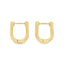 Cercei Placati cu Aur Huggie Hoops Ovali