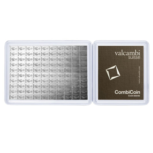 Lingou Argint 100 x 1 g CombiCoin Valcambi Suisse
