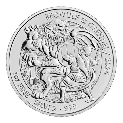 Moneda Argint 1 oz Beowulf Myths and Legends 2024