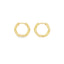 Cercei Placati cu Aur Hexagonal Hoops