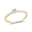 Inel Aur 14k de Logodna cu Diamant 0.081ct Solitaire