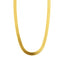Lant Argint Placat cu Aur Herringbone Reversibil