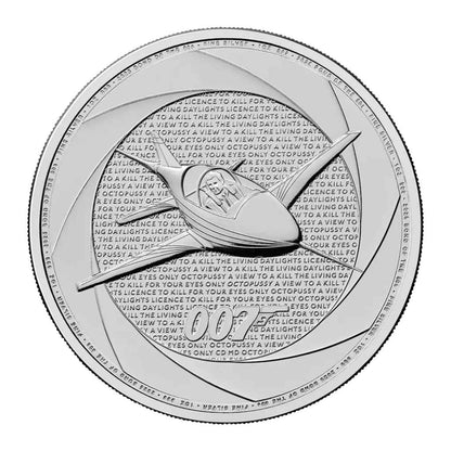 Moneda Argint, James Bond 2025, 1oz, puritate 999.9‰