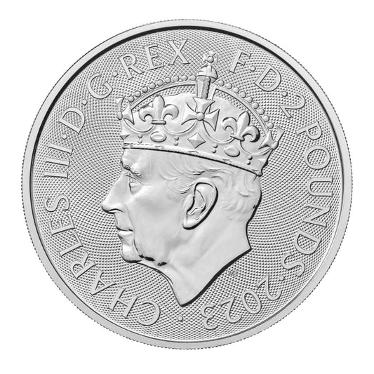 Moneda Argint 31.1 g 999‰ Încoronarea Regele Charles al III-lea