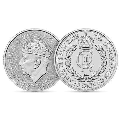Moneda Argint 31.1 g 999‰ Încoronarea Regele Charles al III-lea
