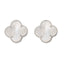 Cercei Argint Floare cu Sidef 1 cm