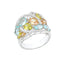Inel Argint cu Pietre Cuart Multicolore