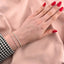 Bratara Tennis Aur 14k Baby Pink cu Pietre Roz 1.5mm