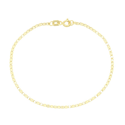 Bratara Unisex Aur 14k cu Zale Modern Sequin Link