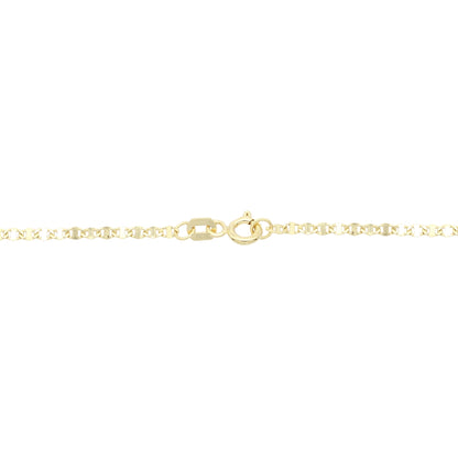 Bratara Unisex Aur 14k cu Zale Modern Sequin Link