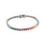 Bratara Argint Tennis cu Pietre Multicolore 3mm
