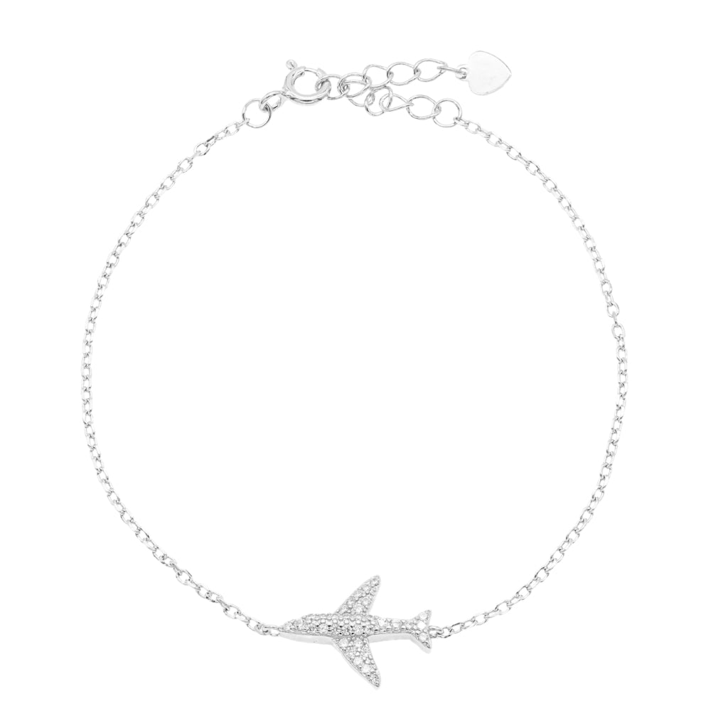 Bratara Argint Avion