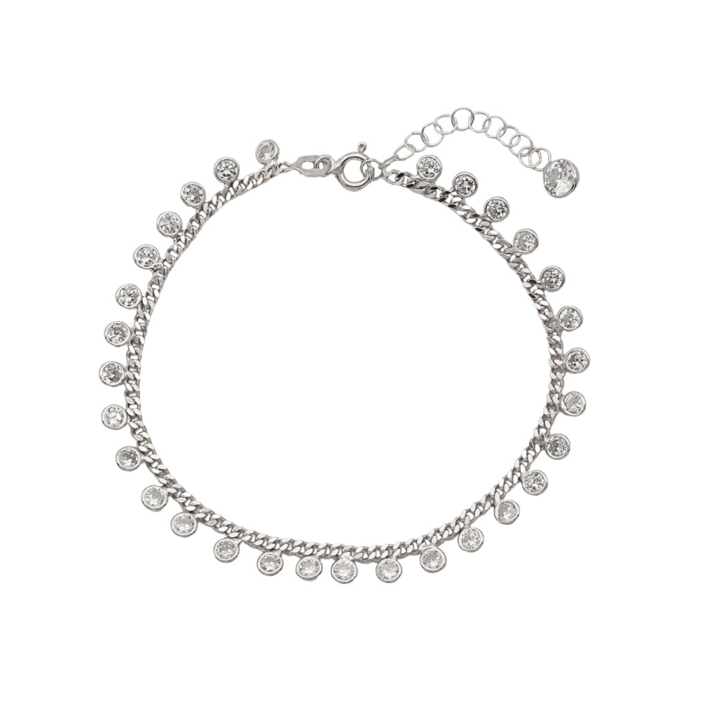 Bratara Argint Charms Pietre Zirconia