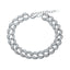 Bratara Argint Cuban Link cu Pietre Zirconia