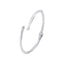 Bratara Argint Fixa Half Cut Bangle