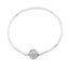 Bratara Argint Fixa pentru Talismane Charm Cerc cu Pietre Zirconia