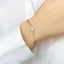 Bratara Argint Modern Flower Chain