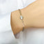 Bratara Argint Modern Flower Chain