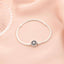Bratara Argint pentru Talismane Charm Cerc cu Pietre Zirconia