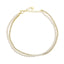 Bratara Argint Placat cu Aur Tennis Pearl