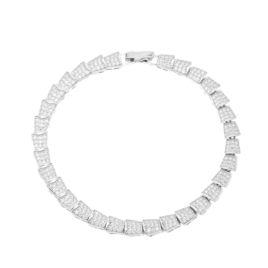 Bratara Argint Tennis Serpenti