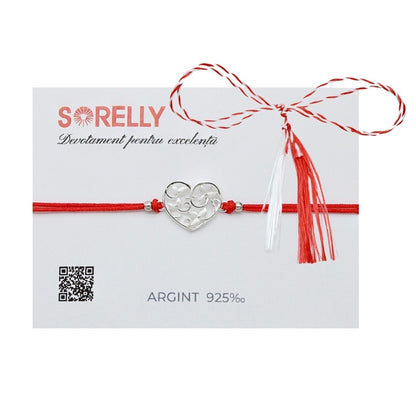 Martisor Bratara Argint Snur Inima