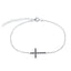 Bratara Argint Cruce Reversibila cu Pietre Zirconia