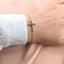 Bratara Argint Cruce Reversibila cu Pietre Zirconia