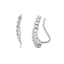 Cercei Argint Ear Climbers cu Pietre Zirconia