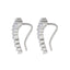 Cercei Argint Ear Climbers cu Pietre Zirconia