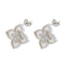 Cercei Argint Floare cu Sidef 1.5 cm
